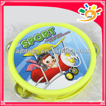 Cartoon Plastic Tambourine Hand Bell Toy For Baby